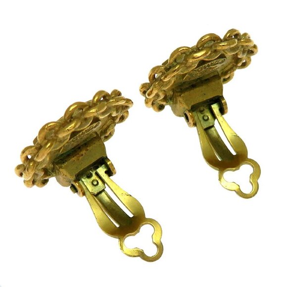 CHANEL Authentic Gold Earrings - Picture 4 of 6